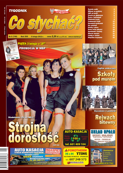 Okładka gazety Co słychać? - nr 5 (748) 2012